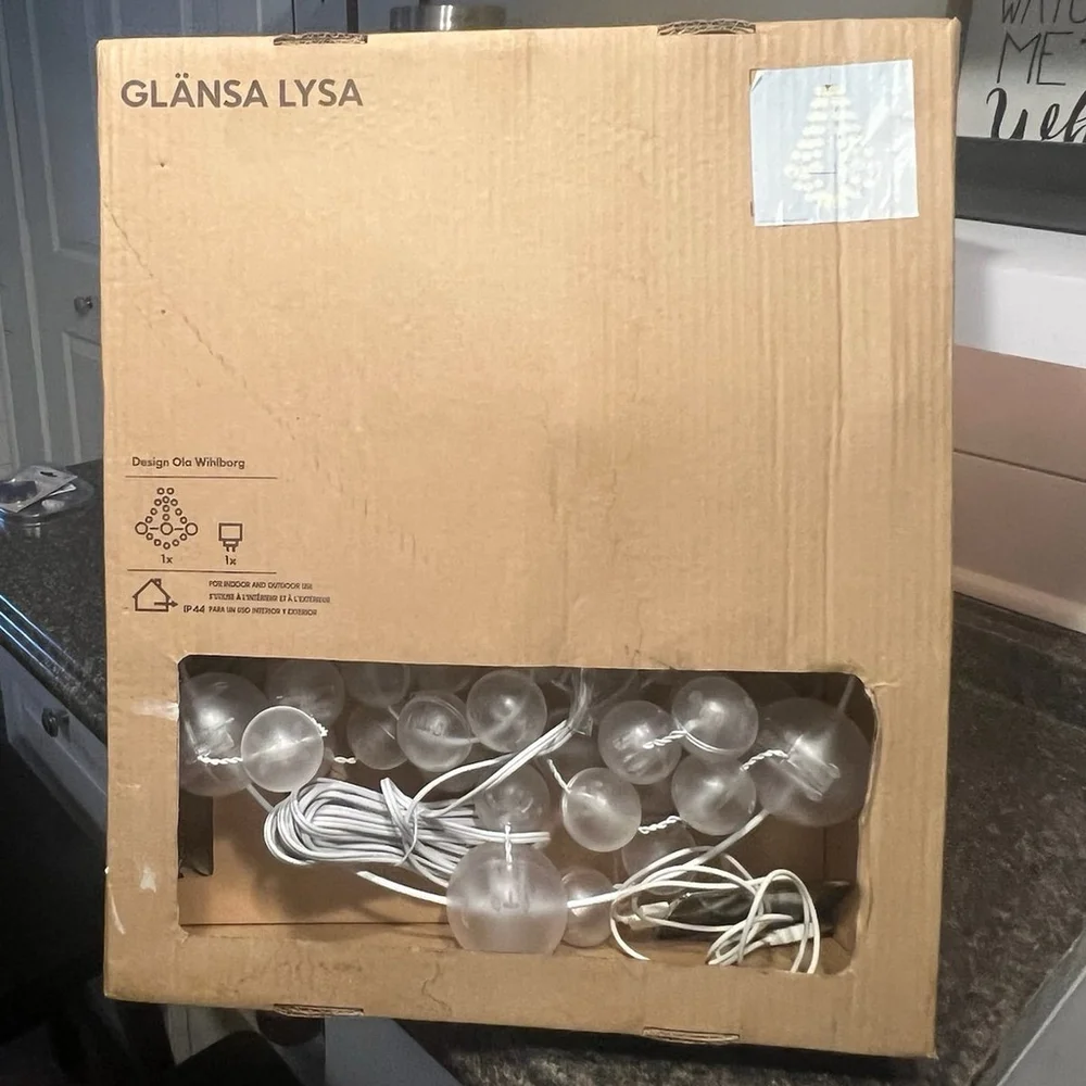New IKEA GLANSA LYSA Ball Chandelier